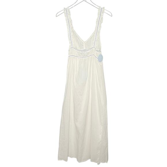 Hill House Home M The Bonnie Nightgown NEW Off White Delicate Ruffle Trim - Picture 2 of 8